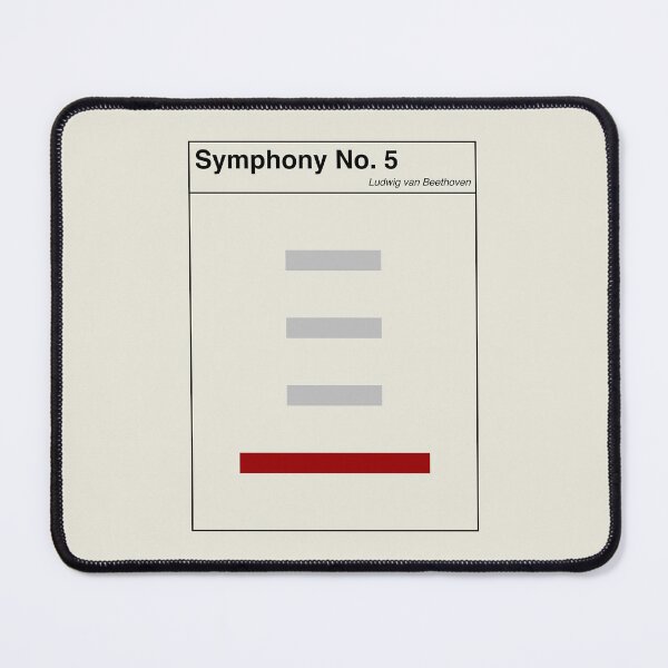 Item preview, Beethoven Symphony No 5 Minimalist Abstract Art Design designed and sold by kakarikihill.