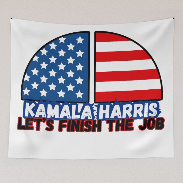 Item preview, Kamala Harris Let's Finish the Job designed and sold by FitEnvy.