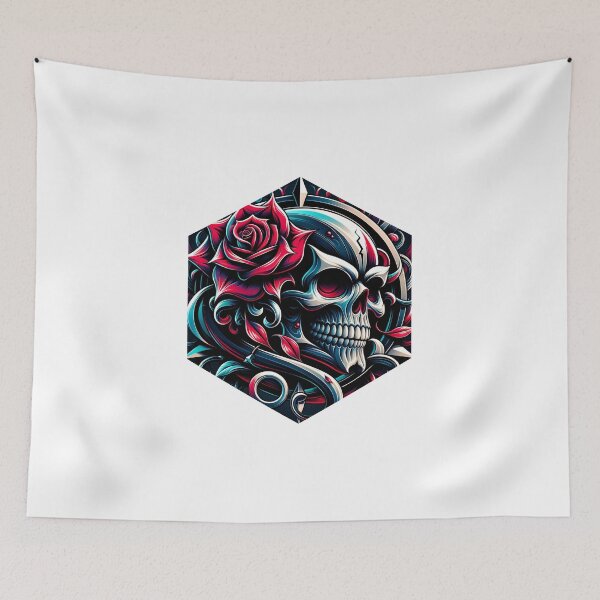Item preview, Skull and Rose designed and sold by AbsoluteA.