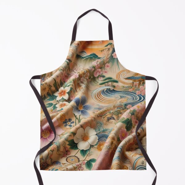 Item preview, Serene Beauty of Kyo Yuzen - Traditional Japanese Silk Art designed and sold by SakuraJapanArt.