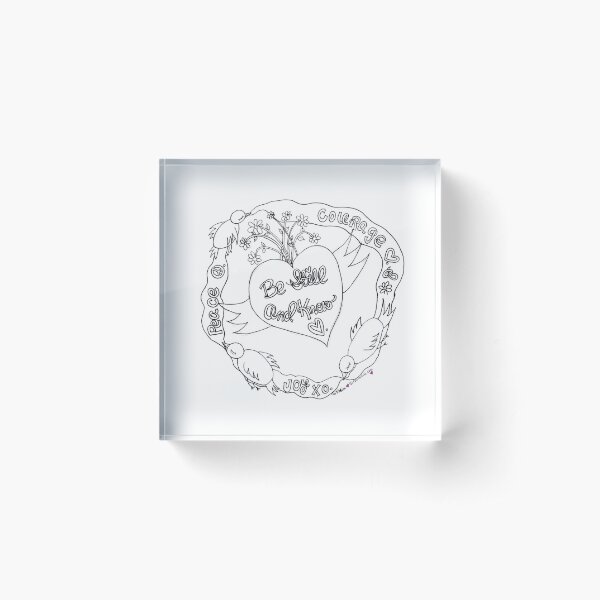 Be Still and Know by Robin Hallett Acrylic Block