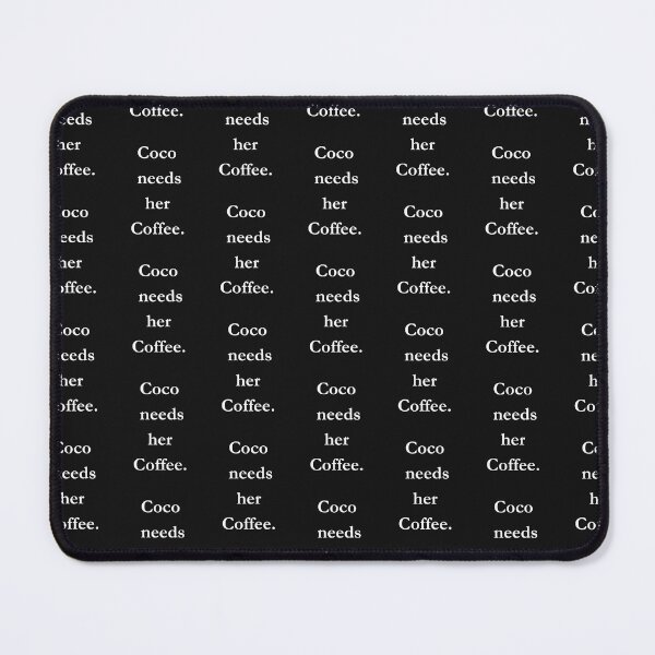 Item preview, Coco Needs Her Coffee Classic Black Tee designed and sold by GeekySexyCool.