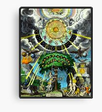 ALCHEMICAL HERMETRIC and MYSTICAL EMBLEMS PRINT Canvas Print
