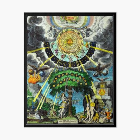 ALCHEMICAL HERMETRIC and MYSTICAL EMBLEMS PRINT Art Board Print
