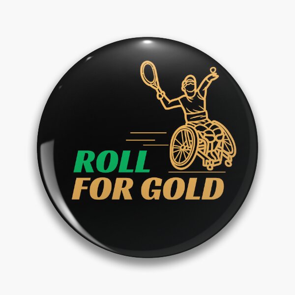 Item preview, Roll For Gold Paralympic Games Australia Aussie Wheelchair Tennis designed and sold by SZPdezigns.