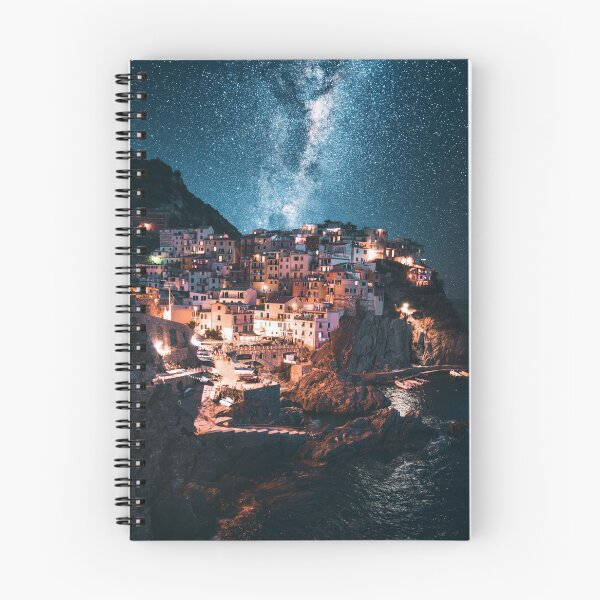 Item preview, manarola at night with stars designed and sold by franckreporter.