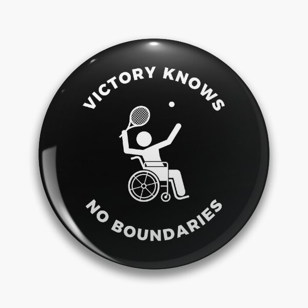 Item preview, Victory Knows No Boundaries Paralympic Games Paris 2024 Wheelchair Tennis designed and sold by SZPdezigns.