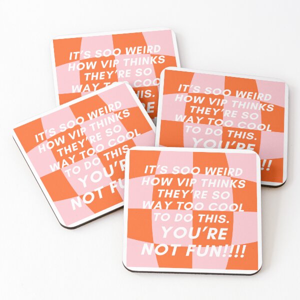Item preview, It's soo weird how vip thinks they're way too cool sticker designed and sold by tjhogs.