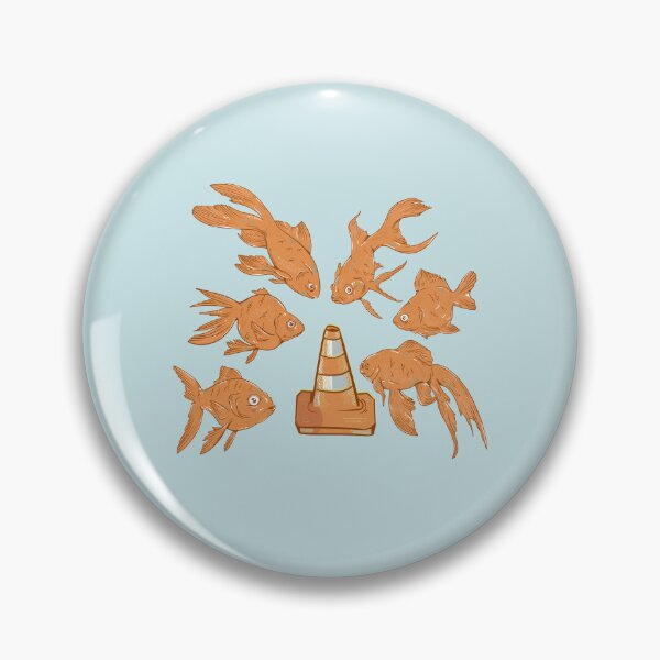 Item preview, Goldfish orange road cone designed and sold by piedaydesigns.