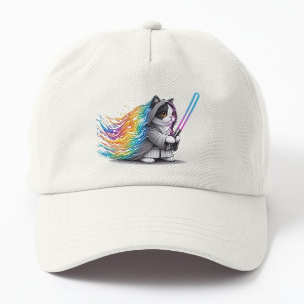 Aperçu de l'œuvre affiches de chat sabre laser arc-en-ciel créée et vendue par Logodesignidea.