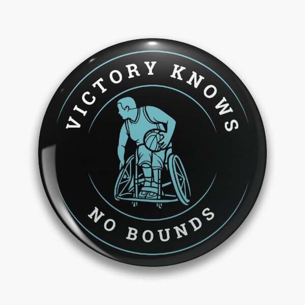 Item preview, Victory Knows No Boundaries Paralympic Games Paris 2024 Wheelchair Basketball designed and sold by SZPdezigns.