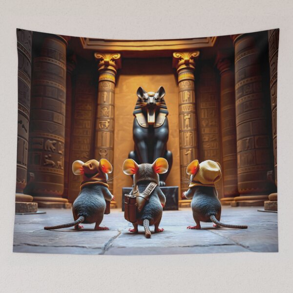 Item preview, Discovery in the Temple of Bastet designed and sold by Lava Tigers Art.