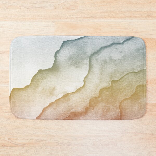 Item preview, Agate Tide Abstract Watercolor Painting - Snow + Rainbow Sunset designed and sold by Irene Estelle.