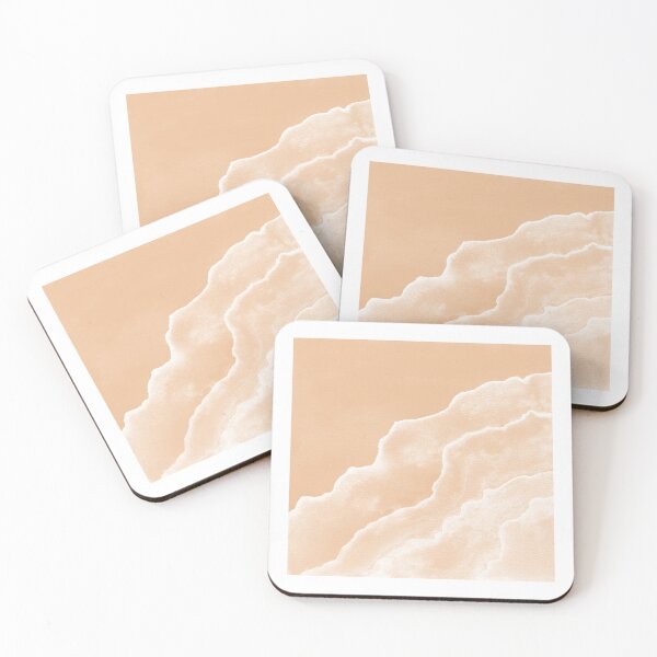 Item preview, Agate Tide Abstract Watercolor Painting - Melon + Snow designed and sold by Irene Estelle.