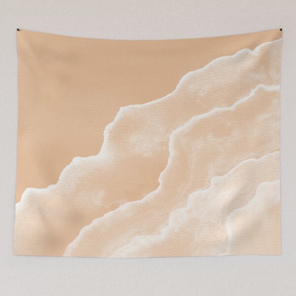 Item preview, Agate Tide Abstract Watercolor Painting - Melon + Snow designed and sold by Irene Estelle.