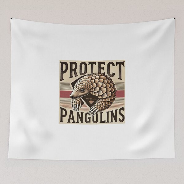 Item preview, Protect Pangolins designed and sold by RetroPop23.