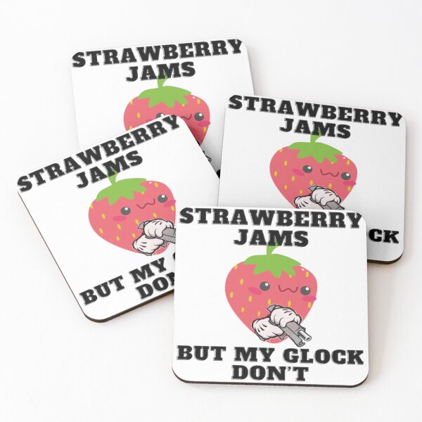 Item preview, Strawberry Jams But My Glock Dont Meme designed and sold by cattiebirly.
