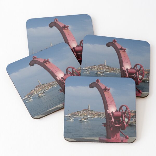 Item preview, Historic Red Boat Crane, Rovinj designed and sold by wiggyofipswich.