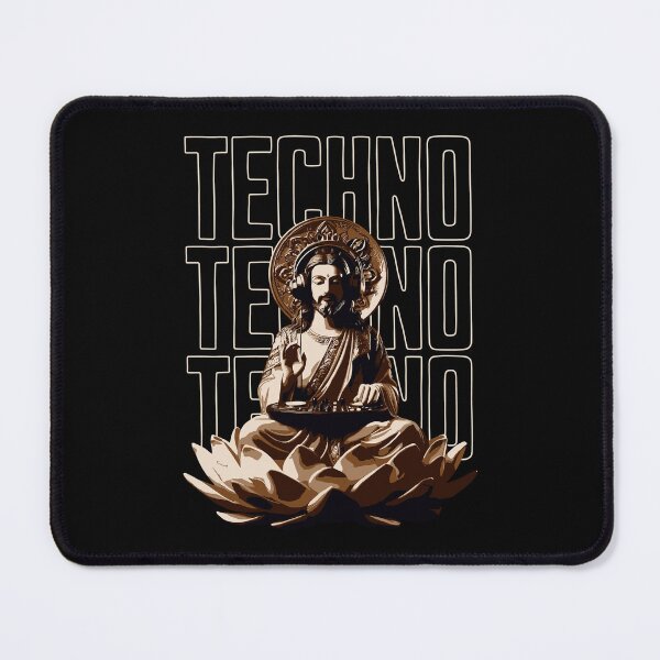Item preview, Jesus Loves Techno - Techno Music DJ Life designed and sold by Urban-Alien.