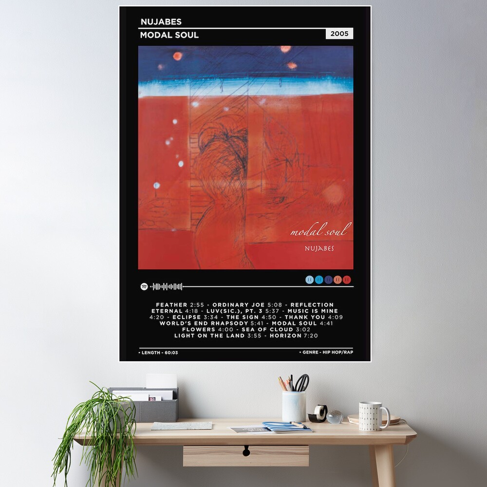 50cm×50cmポスター】Nujabes modal soul ヌジャベス 購入 額付【50