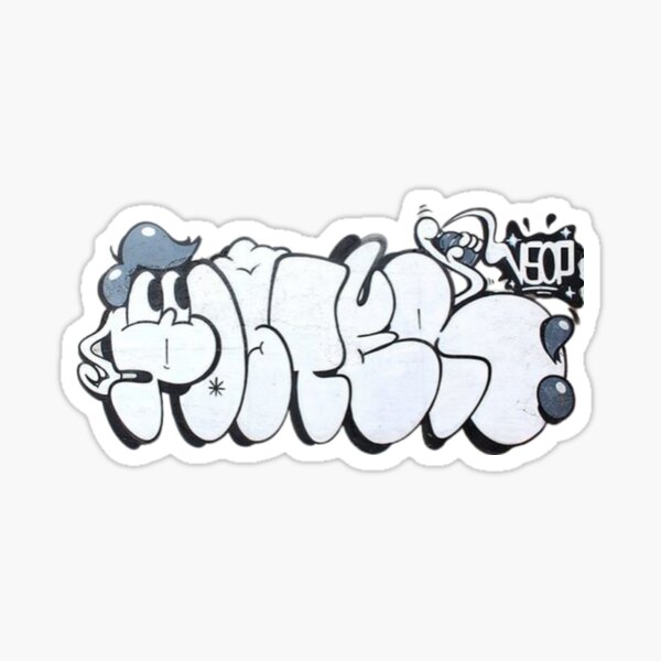 Aperçu de l'œuvre Personnage de graffiti à jeter créée et vendue par DITOE.