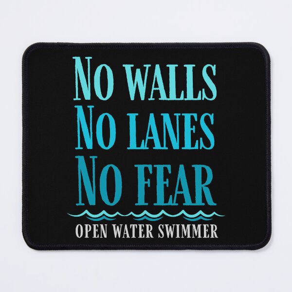 Item preview, No wall no lanes no fear - open water swimming designed and sold by EvergreenWhimsy.