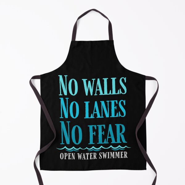 Item preview, No wall no lanes no fear - open water swimming designed and sold by EvergreenWhimsy.