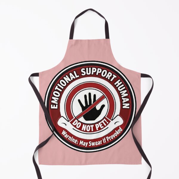 Item preview, Caution: Emotional Support Human Badge designed and sold by TeddVentures.