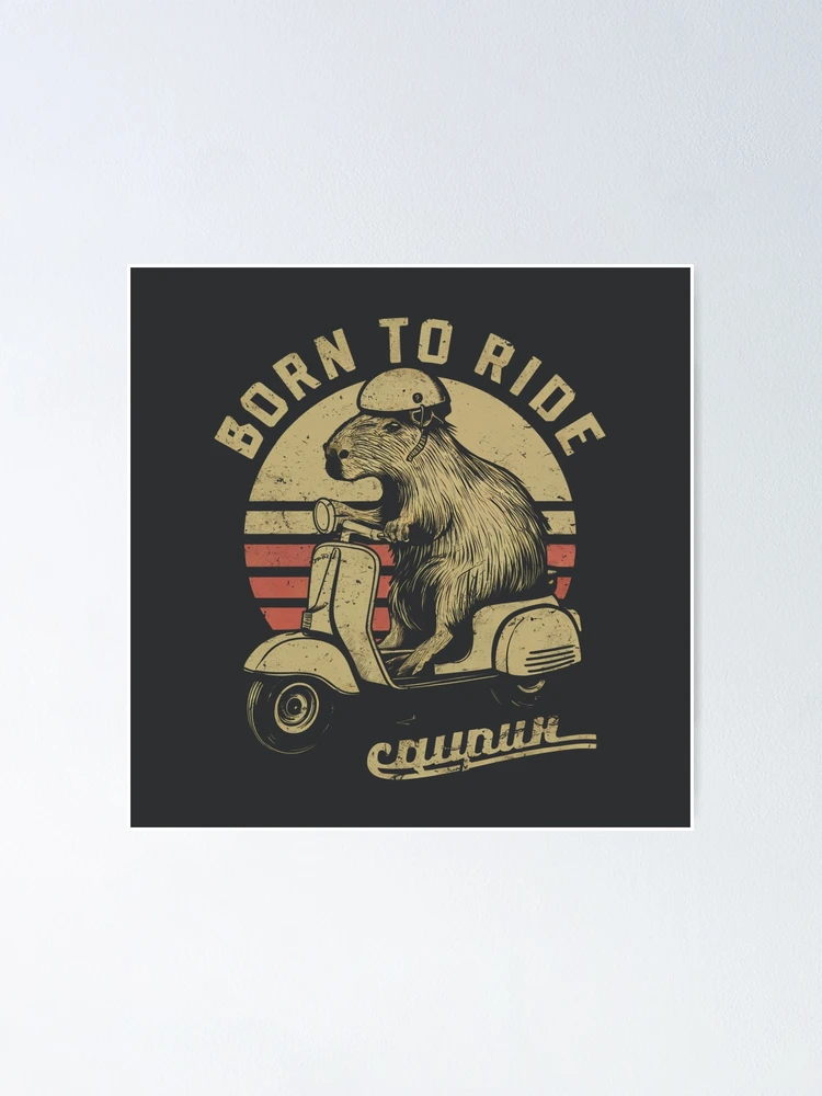 Thumbnail 1 of 3, Poster, Born To Ride designed and sold by SixElements.
