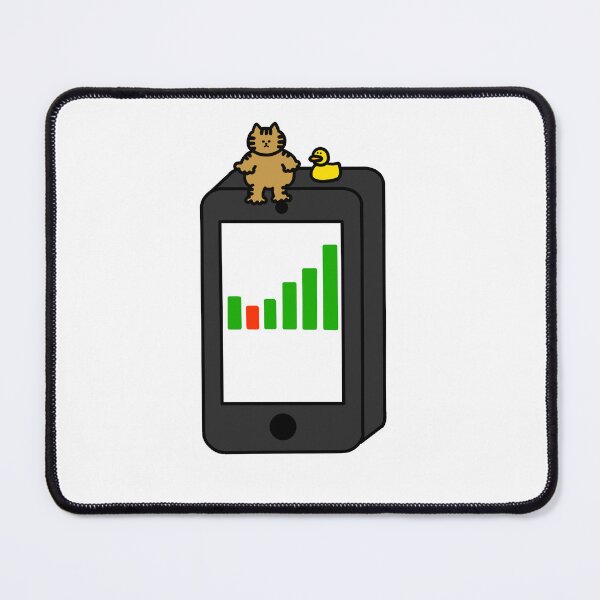 Item preview, a Cat and a Duck on the cellular phone designed and sold by superbaechoo.