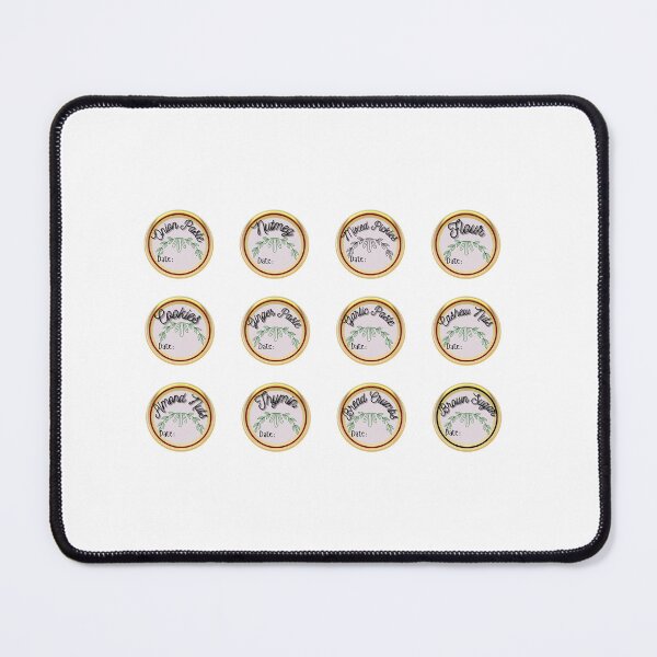Item preview, RBPRINTHUB Blank Kitchen Labels Pack 12 Piece Set. designed and sold by RBPRINTHUB.