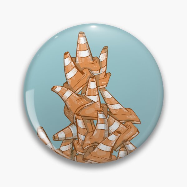 Item preview, Road Cone Orange pyramid designed and sold by piedaydesigns.
