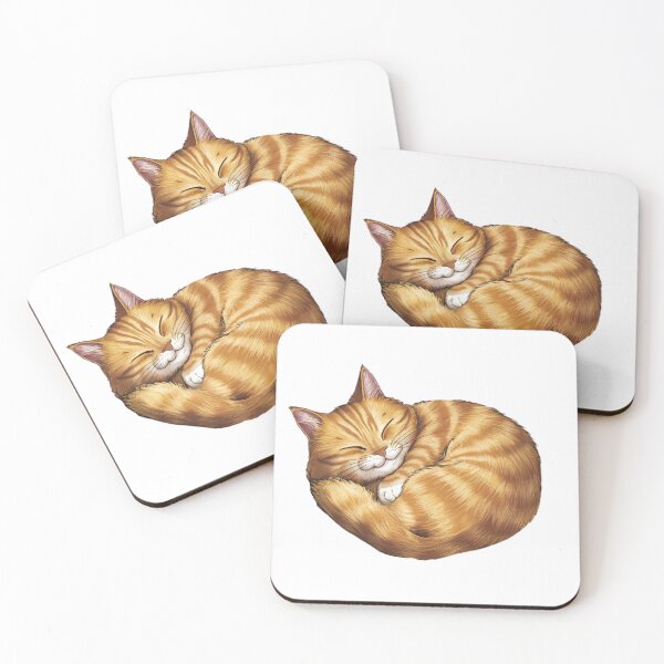 Item preview, Tranquil Cat Sleeps in a Circle  designed and sold by Playful Strokes pom@pom.