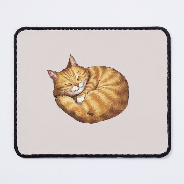 Item preview, Tranquil Cat Sleeps in a Circle designed and sold by Playful Strokes pom@pom.