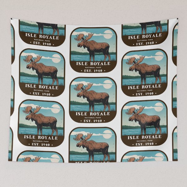 Item preview, Vintage Isle Royale National Park designed and sold by RabbitK.