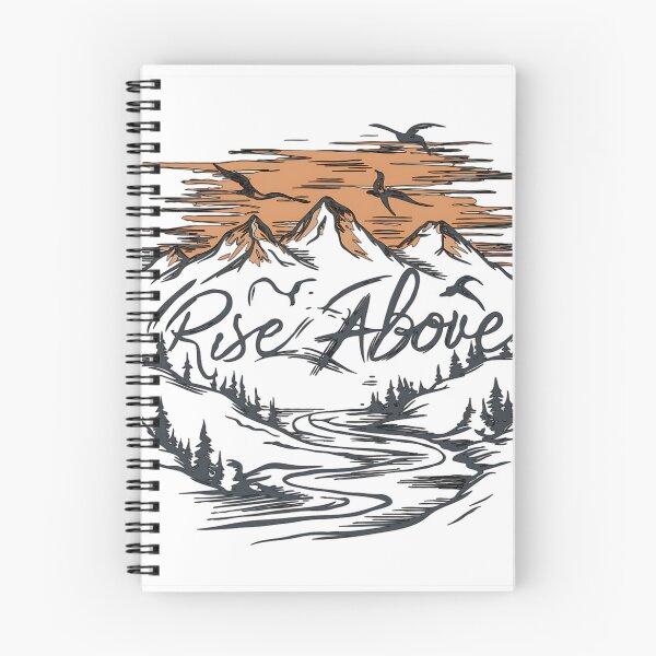 Item preview, Rise Above - Inspirational Mountain Design T-shirt designed and sold by Vector_Vibes.
