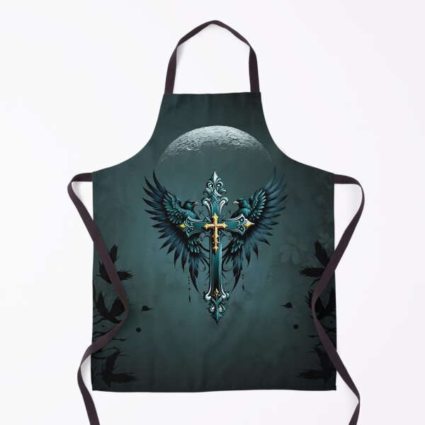 Item preview, Gothic cross with decorative elements and birds designed and sold by nicky2342.
