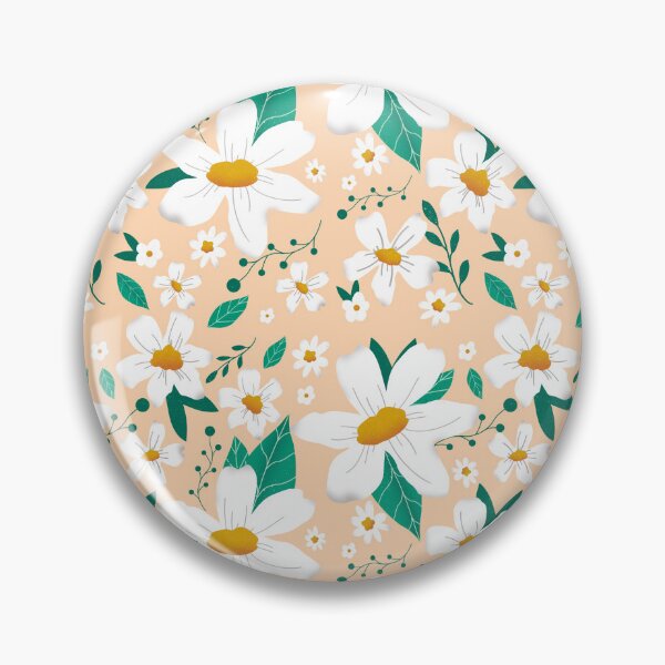Item preview, White Flowers On Repeat  designed and sold by CarolineBoulet.