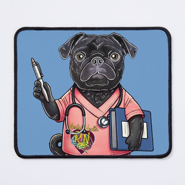 Item preview, Psych Nurse Puggy designed and sold by FivePugs.