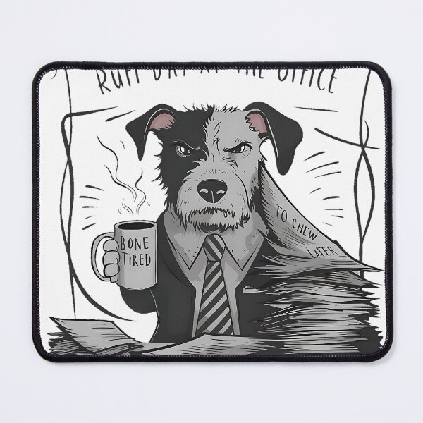 Item preview, Ruff Day at the Office - Funny Dog Work T-shirt designed and sold by Vector_Vibes.