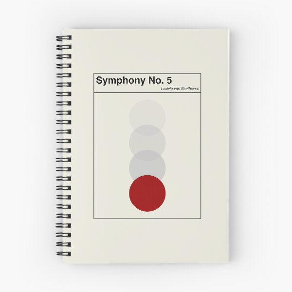 Item preview, Beethoven Symphony No 5 Minimalist Abstract Art Design designed and sold by kakarikihill.