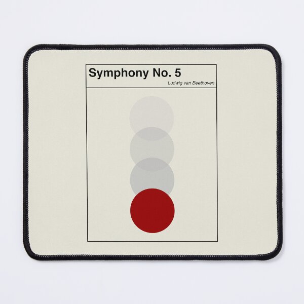 Item preview, Beethoven Symphony No 5 Minimalist Abstract Art Design designed and sold by kakarikihill.