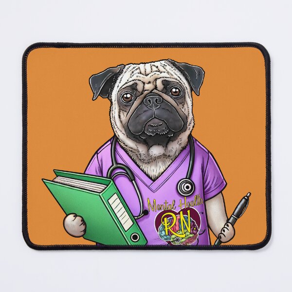 Item preview, Psych Nurse Puggy designed and sold by FivePugs.