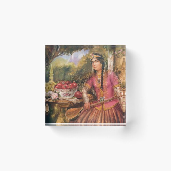 Item preview, Iranian Qajar era girl, Persian art, Iranian painting, Iran designed and sold by mazis.