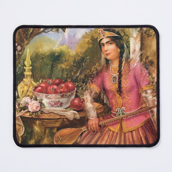 Item preview, Iranian Qajar era girl, Persian art, Iranian painting, Iran designed and sold by mazis.