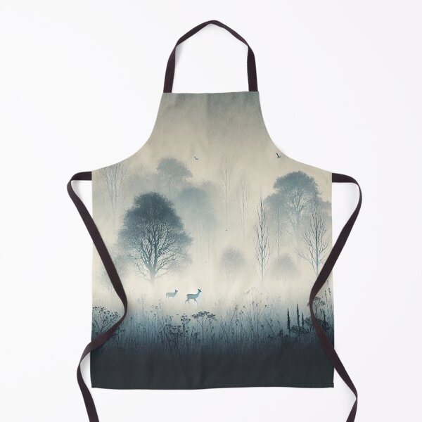 Item preview, Foggy Forest Scene with Deer in the Mist	 designed and sold by bietamatkhong.
