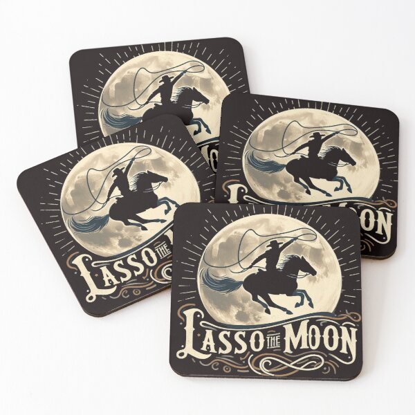 Item preview, Lasso the Moon Vintage Western Cowboy Silhouette designed and sold by GardenReign.