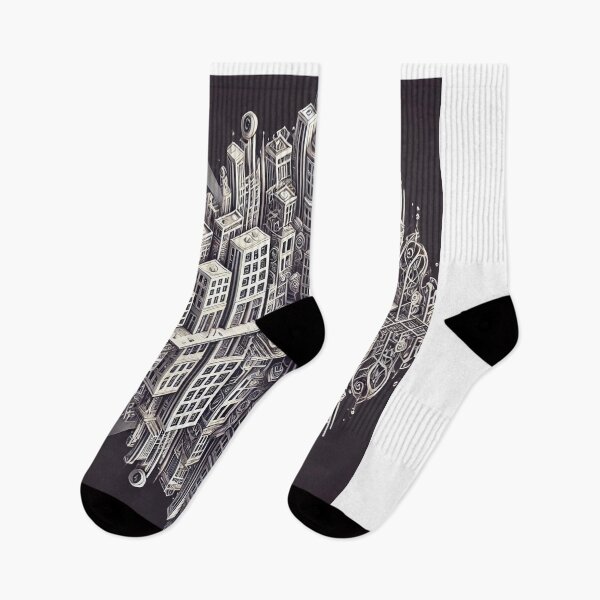 Item preview, Surreal Urban Landscape with Reflective Cityscape	 designed and sold by bietamatkhong.