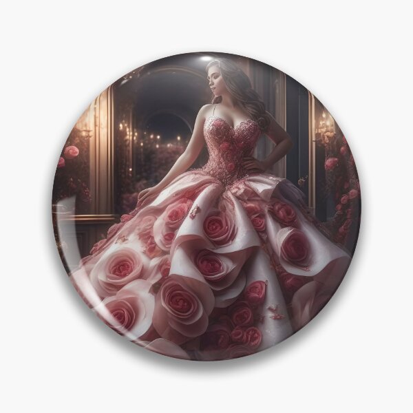 Artikelvorschau, Rose Couture AI-Kleid entworfen und verkauft von Fantasy-Fashion.