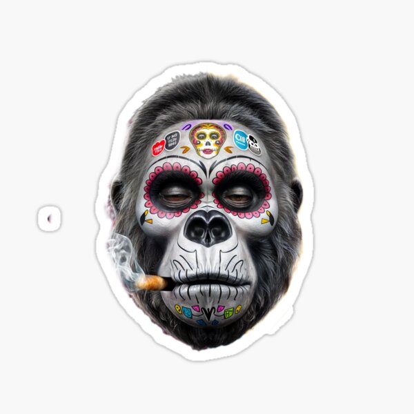 Vista previa del artículo con la obra «Gorila Catrina», diseñado y vendido por kenichy.